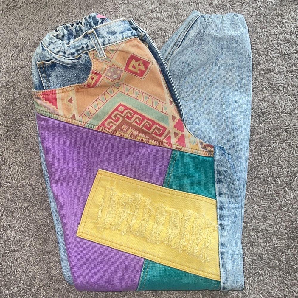 Vintage patchwork jeans - Picture 4 of 5